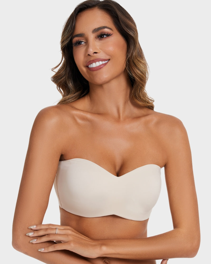 Full Support Non-Slip Convertible Bandeau Bra