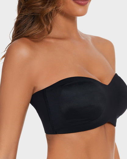 Full Support Non-Slip Convertible Bandeau Bra