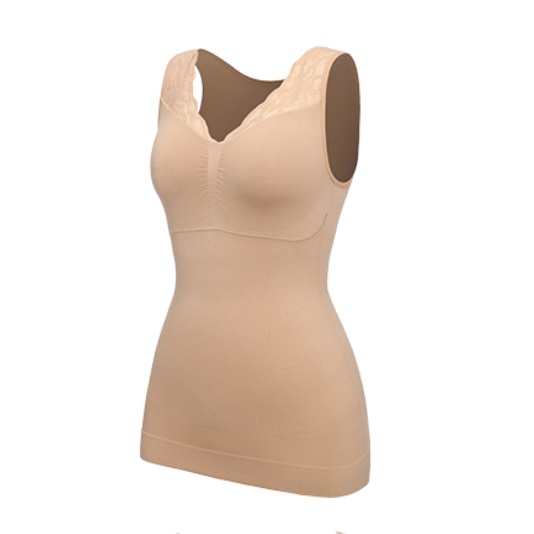 Hourglass Sculpting Vest with  Built-in Bra