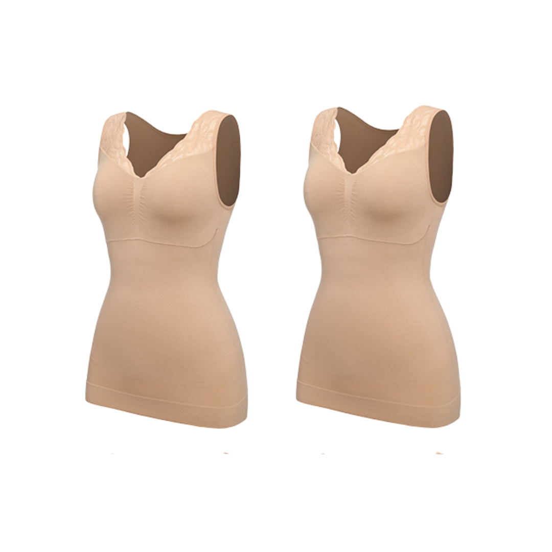 Hourglass Sculpting Vest with  Built-in Bra