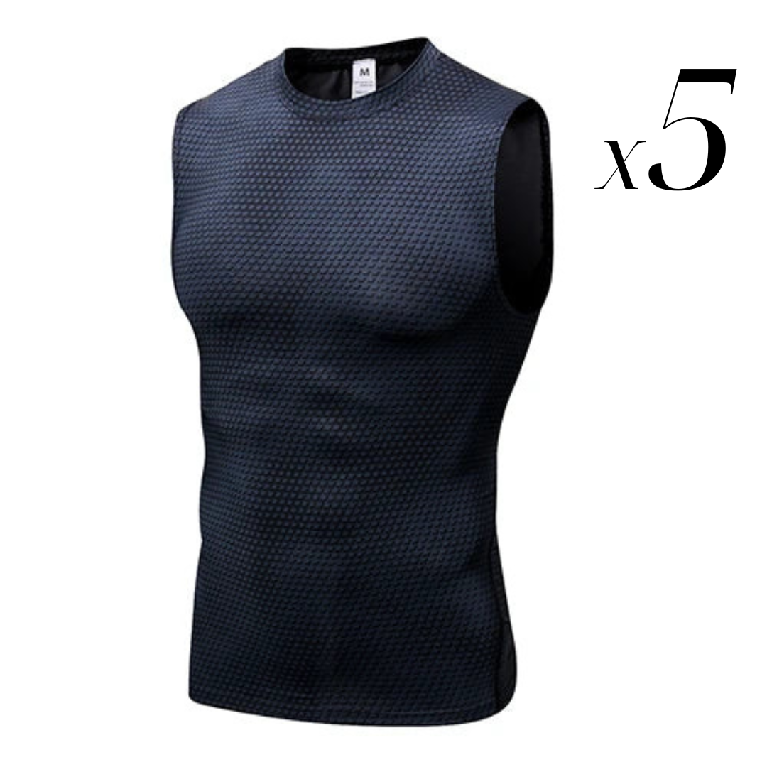 Pack 5 - FIBERFIT™ IONIC Energy Field Therapy Vest for Men