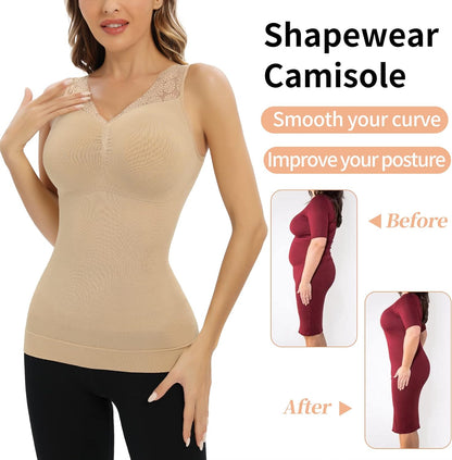 Hourglass Sculpting Vest with  Built-in Bra