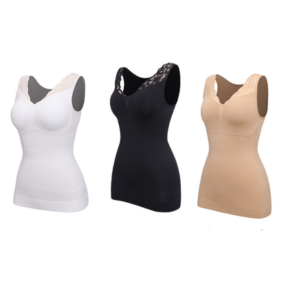 Hourglass Sculpting Vest with  Built-in Bra