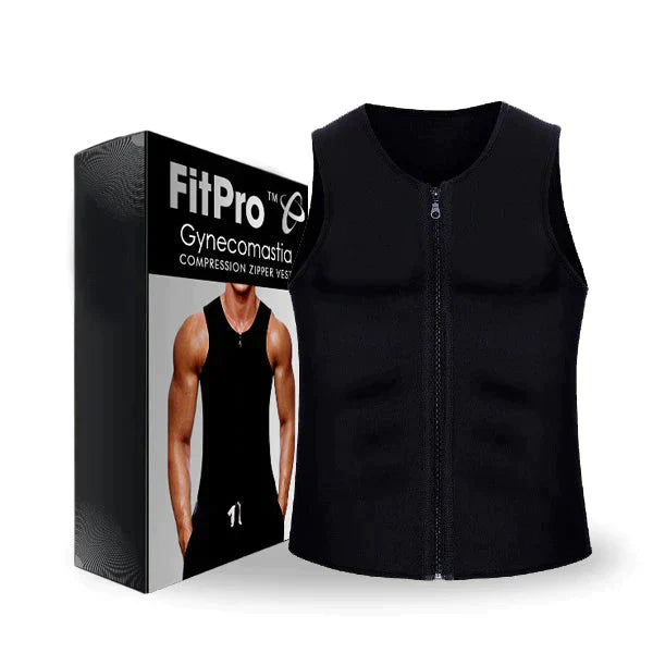 FitPro™ Gynecomastia & Fat Burning Compression Zipper Vest