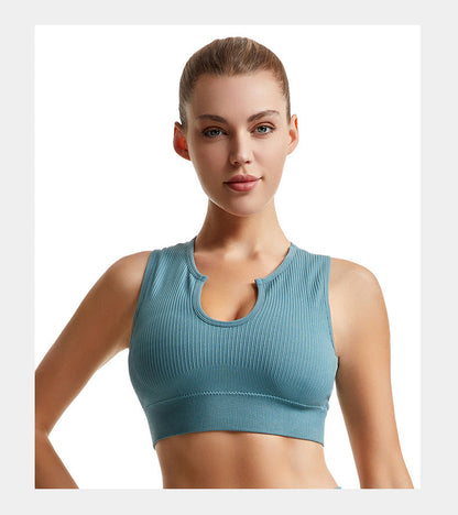 Ribbed Removable Bra Crop Tank