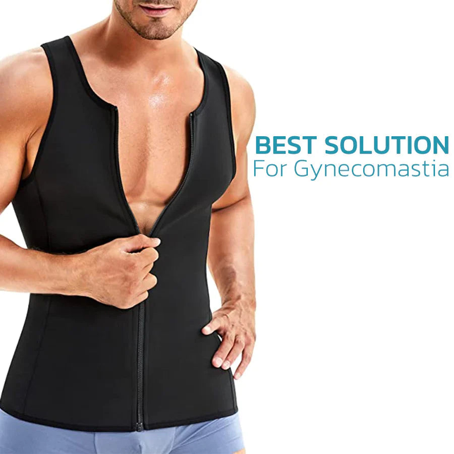 FitPro™ Gynecomastia & Fat Burning Compression Zipper Vest