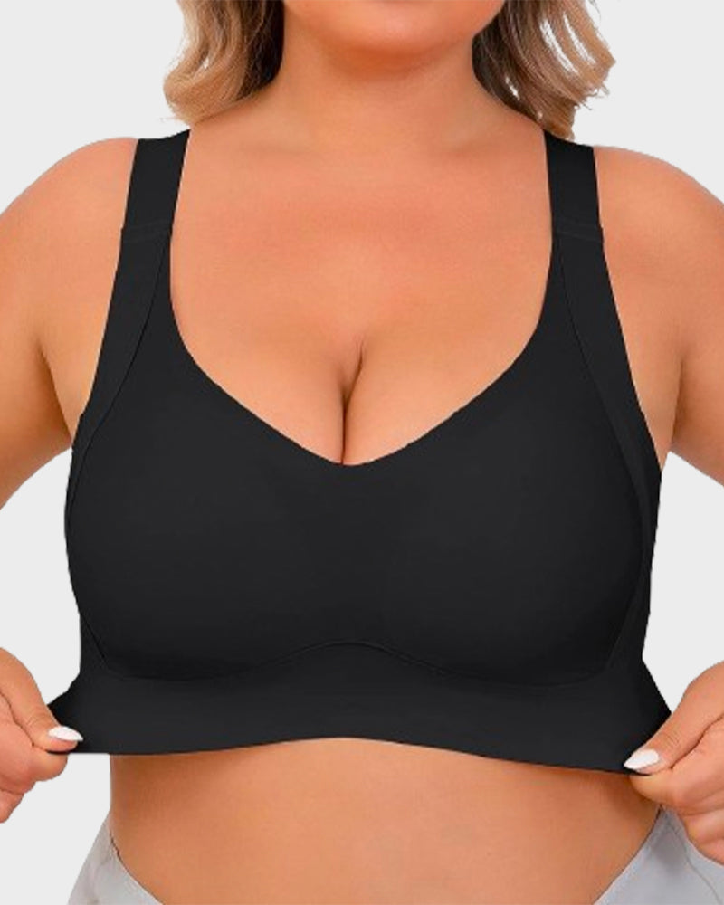 Daily Comfort Wireless Shaper Bra-Black