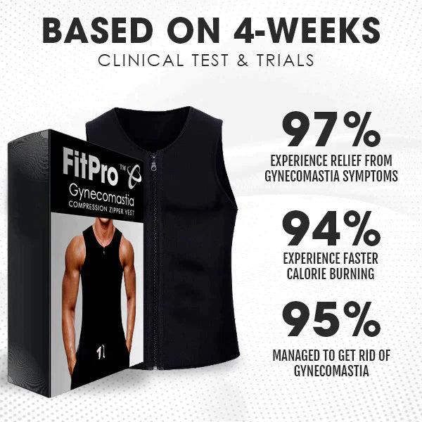 FitPro™ Gynecomastia & Fat Burning Compression Zipper Vest