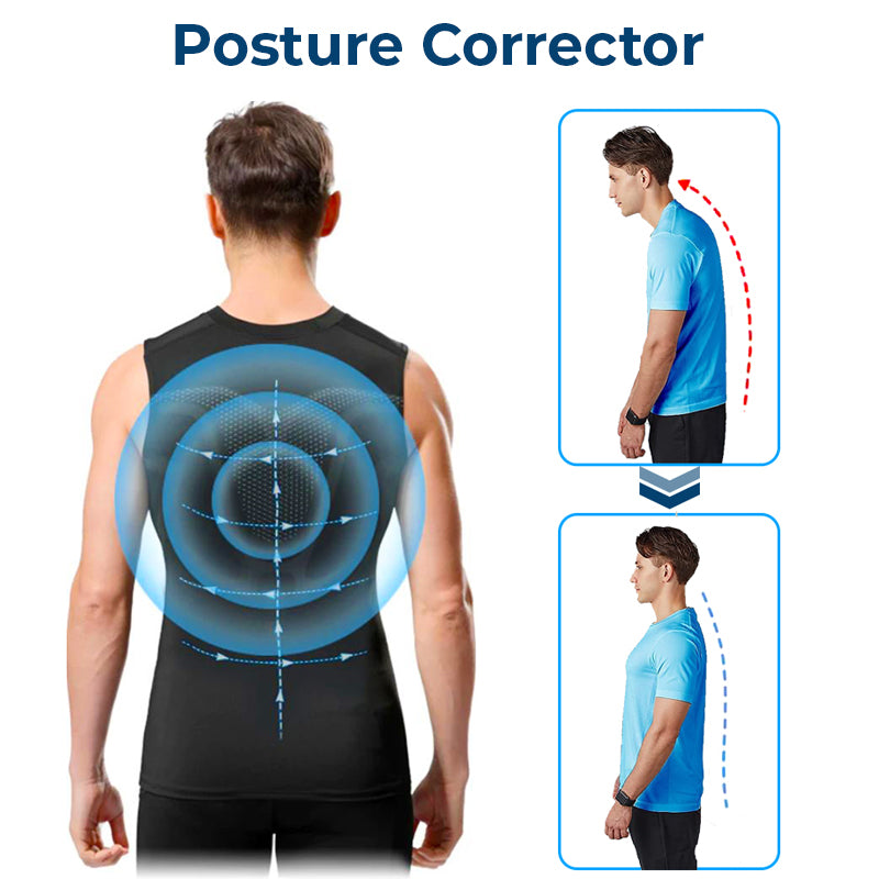 GOFITUK™ IONICMEN Tourmaline PostureCorrector Vest