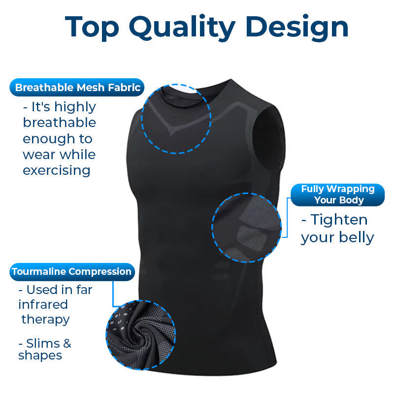 GOFITUK™ IONICMEN Tourmaline PostureCorrector Vest