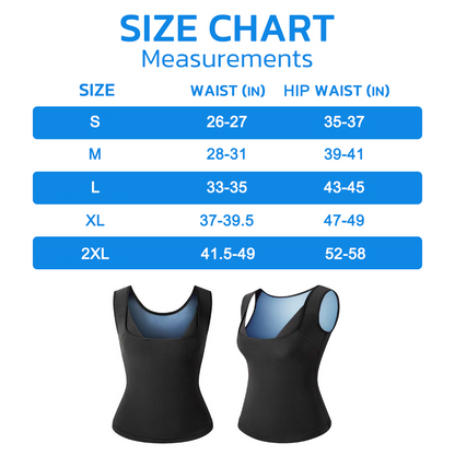 GFOUK™ IONICWAIST Sauna Sweat Suit -  Waist Trainer Body Shaper Vest