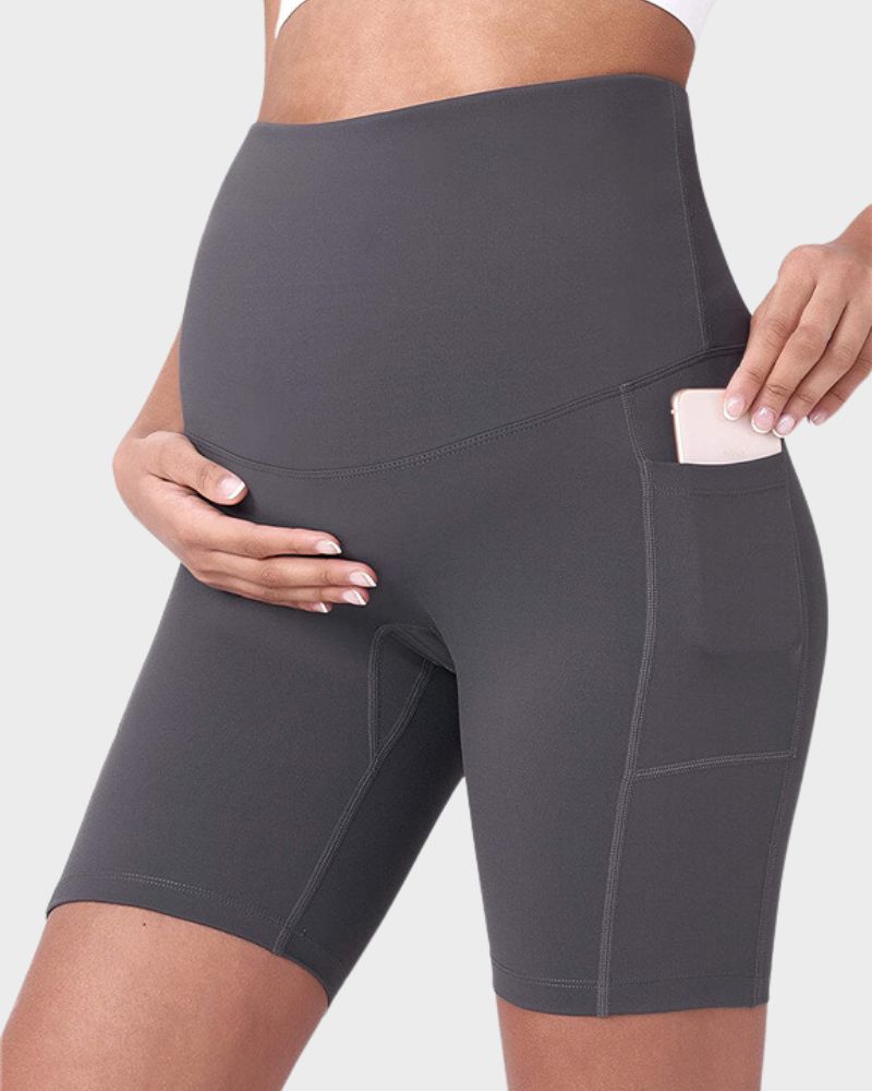 Ultra-Soft Stretchy Maternity Yoga Shorts