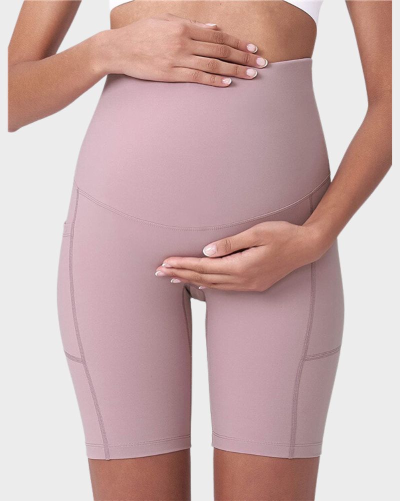 Ultra-Soft Stretchy Maternity Yoga Shorts