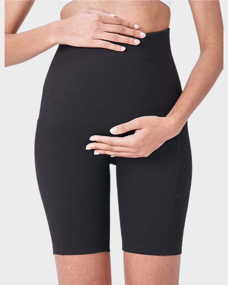 Ultra-Soft Stretchy Maternity Yoga Shorts